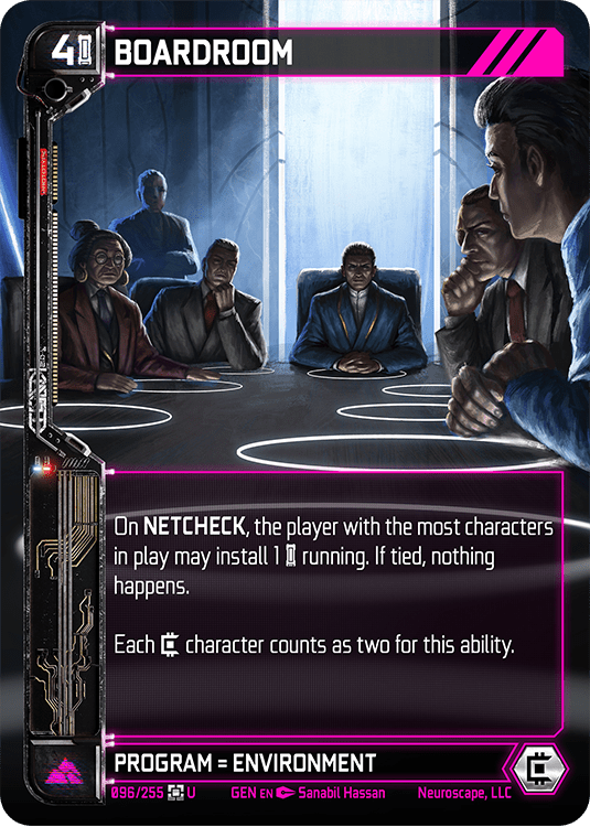 Neuroscape TCG - Boardroom GEN-096 - The Feisty Goblin Gamehouse -