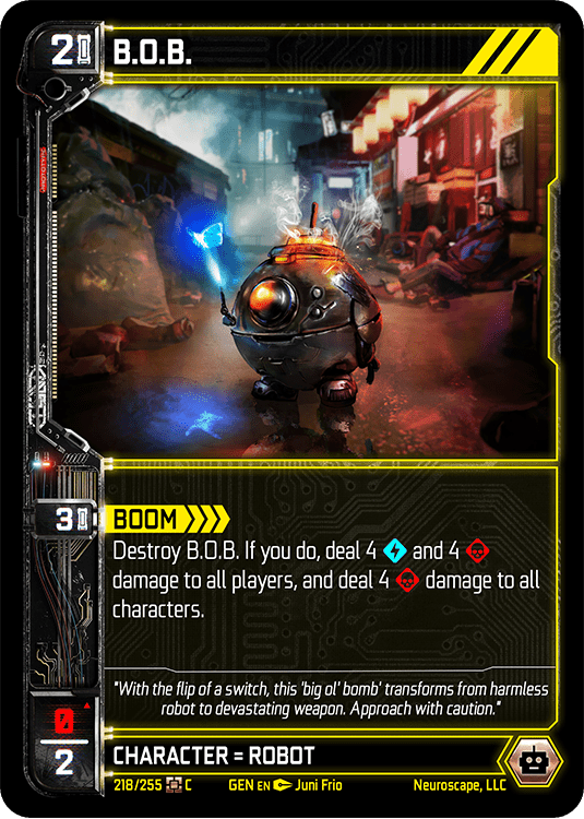 Neuroscape TCG - B.O.B. GEN-218 - The Feisty Goblin Gamehouse -