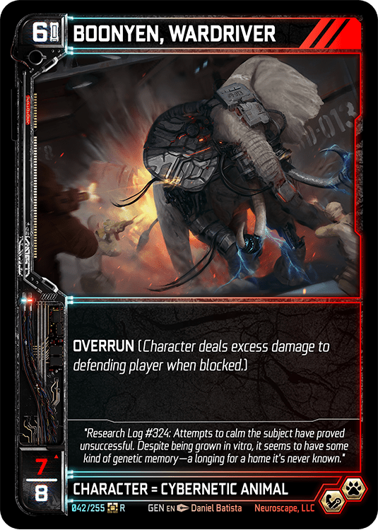 Neuroscape TCG - Boonyen, Wardriver GEN-042 - The Feisty Goblin Gamehouse -