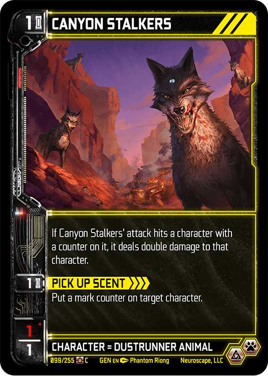 Neuroscape TCG - Canyon Stalkers GEN-099 - The Feisty Goblin Gamehouse -