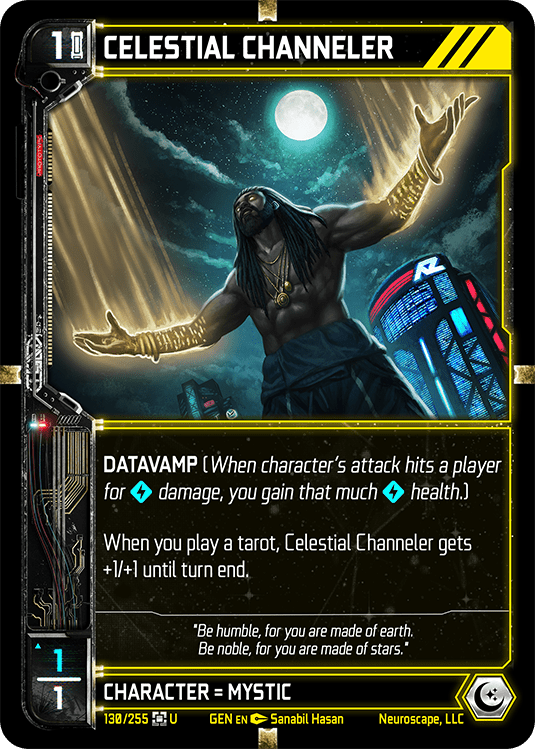 Neuroscape TCG - Celestial Channeler GEN-130 - The Feisty Goblin Gamehouse -