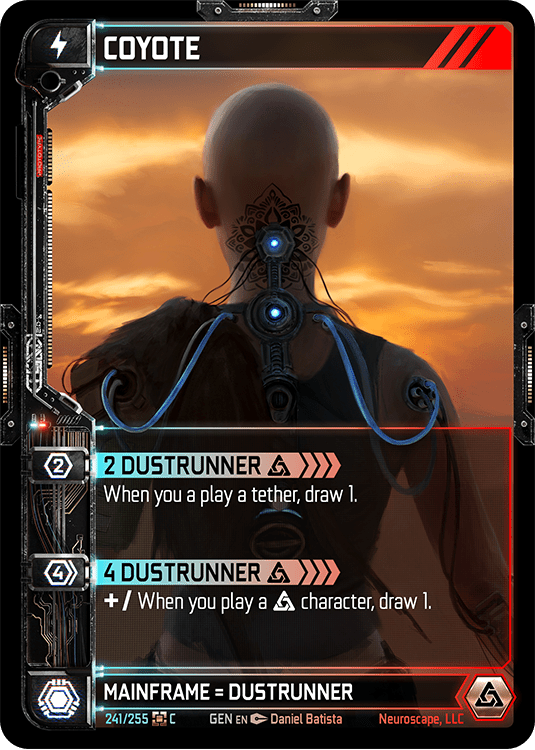 Neuroscape TCG - Coyote GEN-241 - The Feisty Goblin Gamehouse -