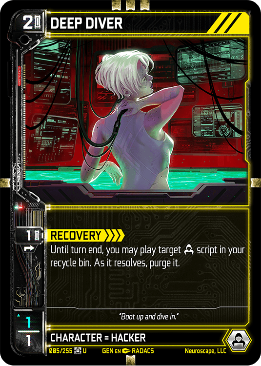 Neuroscape TCG - Deep Diver GEN-005 - The Feisty Goblin Gamehouse -