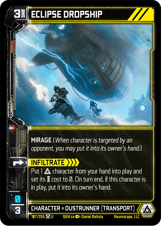 Neuroscape TCG - Eclipse Dropship GEN-107 - The Feisty Goblin Gamehouse -
