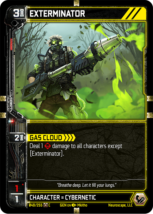 Neuroscape TCG - Exterminator GEN-048 - The Feisty Goblin Gamehouse -