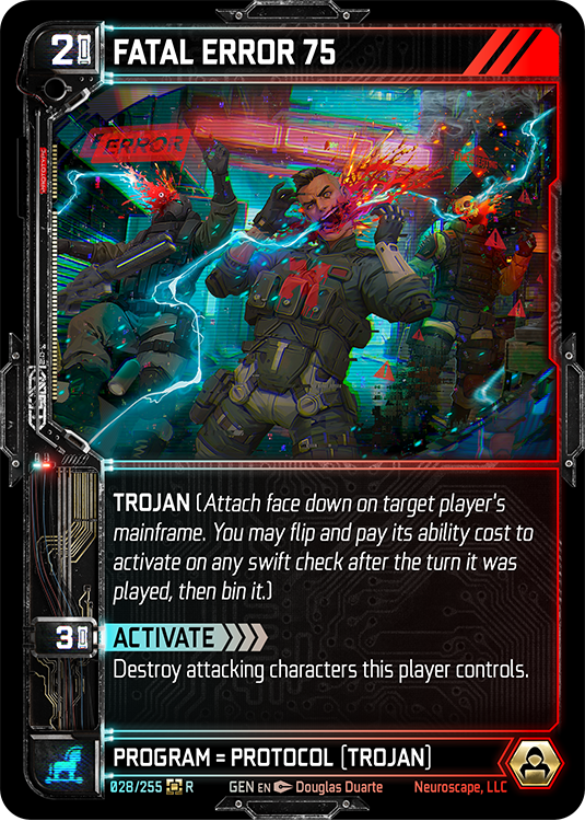 Neuroscape TCG - Fatal Error 75 GEN-028 - The Feisty Goblin Gamehouse -