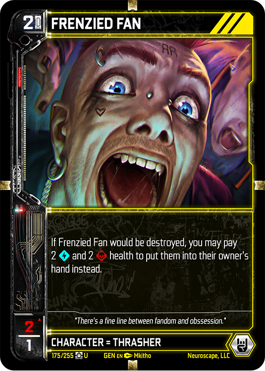Neuroscape TCG - Frenzied Fan GEN-175 - The Feisty Goblin Gamehouse -
