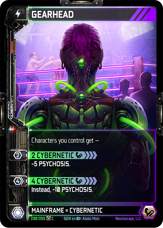 Neuroscape TCG - Gearhead GEN-238 - The Feisty Goblin Gamehouse -