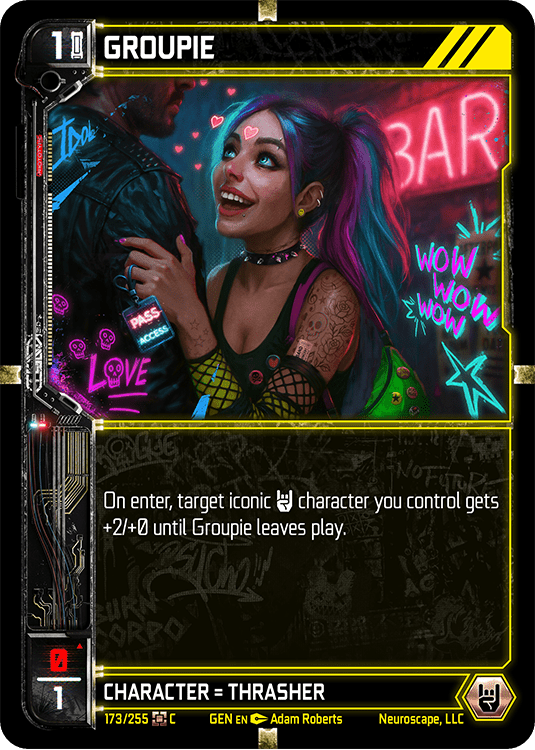 Neuroscape TCG - Groupie GEN-173 - The Feisty Goblin Gamehouse -