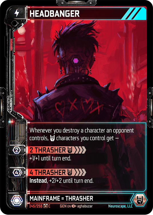 Neuroscape TCG - Headbanger GEN-245 - The Feisty Goblin Gamehouse -