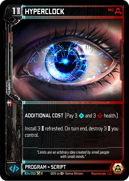 Neuroscape TCG - Hyperclock GEN-024 - The Feisty Goblin Gamehouse -