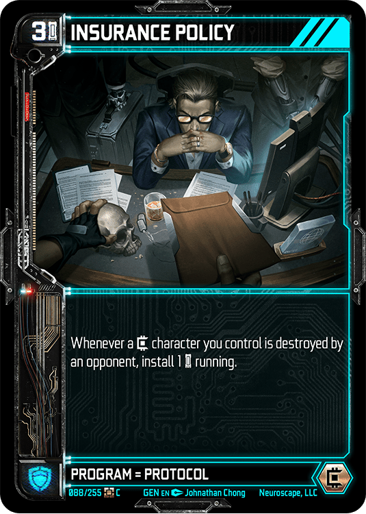Neuroscape TCG - Insurance Policy GEN-088 - The Feisty Goblin Gamehouse -