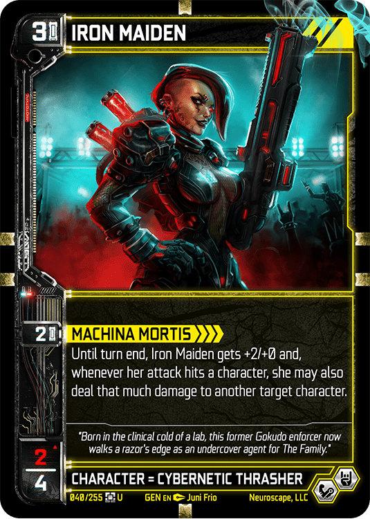 Neuroscape TCG - Iron Maiden GEN-040 - The Feisty Goblin Gamehouse -