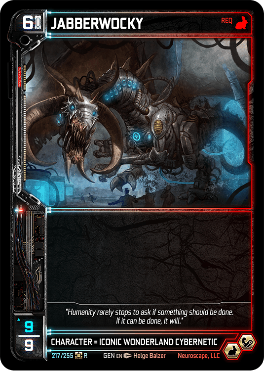 Neuroscape TCG - Jabberwocky GEN-217 - The Feisty Goblin Gamehouse -