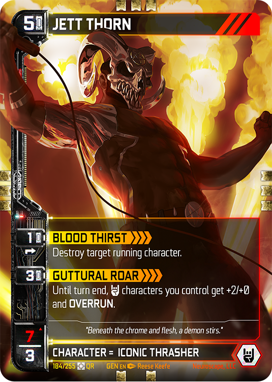 Neuroscape TCG - Jett Thorn GEN-184 - The Feisty Goblin Gamehouse -