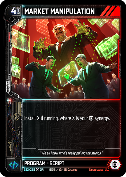 Neuroscape TCG - Market Manipulation GEN-083 - The Feisty Goblin Gamehouse -