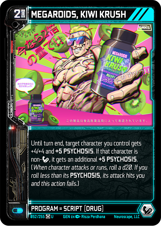 Neuroscape TCG - Megaroids, Kiwi Krush GEN-052 - The Feisty Goblin Gamehouse -