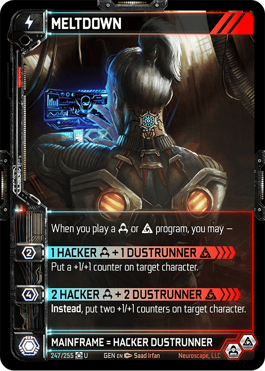 Neuroscape TCG - Meltdown GEN-247 - The Feisty Goblin Gamehouse -