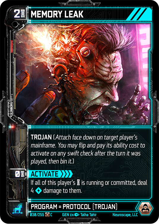 Neuroscape TCG - Memory Leak GEN-030 - The Feisty Goblin Gamehouse -