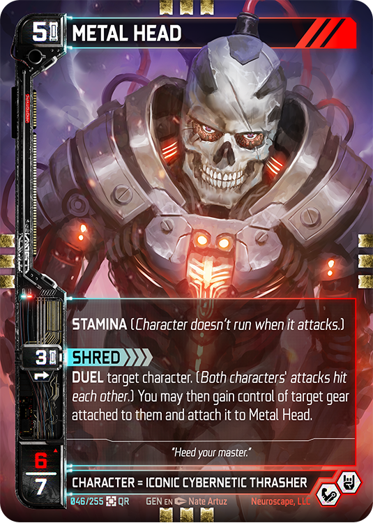 Neuroscape TCG - Metal Head GEN-046 - The Feisty Goblin Gamehouse -
