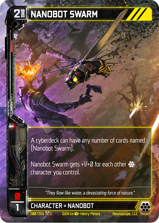 Neuroscape TCG - Nanobot Swarm GEN-200 - The Feisty Goblin Gamehouse -