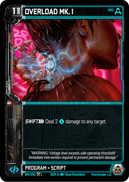 Neuroscape TCG - Overload Mk. I GEN-015 - The Feisty Goblin Gamehouse -