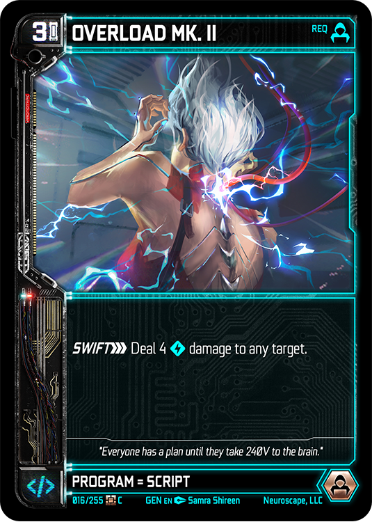 Neuroscape TCG - Overload Mk. II GEN-016 - The Feisty Goblin Gamehouse -