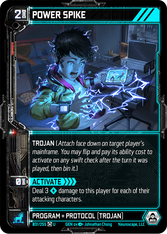 Neuroscape TCG - Power Spike GEN-031 - The Feisty Goblin Gamehouse -