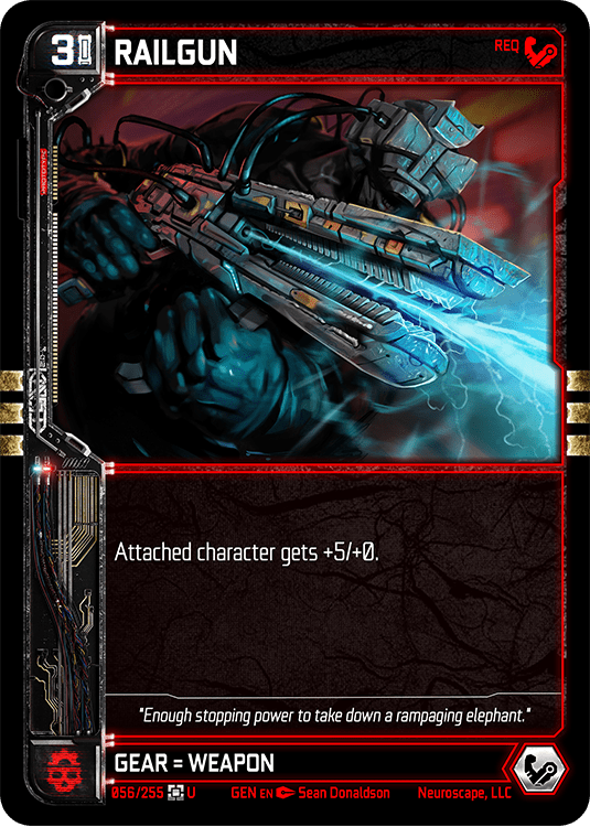 Neuroscape TCG - Railgun GEN-056 - The Feisty Goblin Gamehouse -