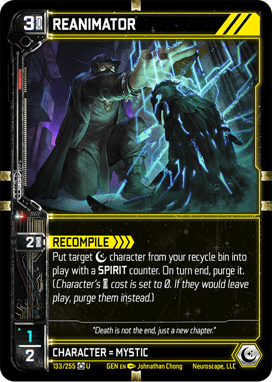 Neuroscape TCG - Reanimator GEN-133 - The Feisty Goblin Gamehouse -