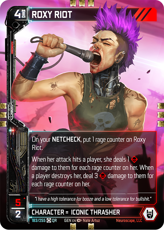 Neuroscape TCG - Roxy Riot GEN-183 - The Feisty Goblin Gamehouse -