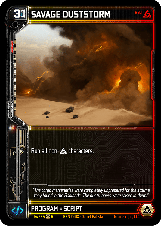 Neuroscape TCG - Savage Duststorm GEN-114 - The Feisty Goblin Gamehouse -
