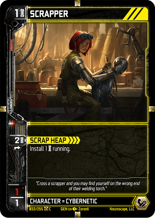 Neuroscape TCG - Scrapper GEN-033 - The Feisty Goblin Gamehouse -