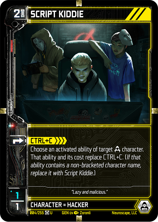 Neuroscape TCG - Script Kiddie GEN-004 - The Feisty Goblin Gamehouse -