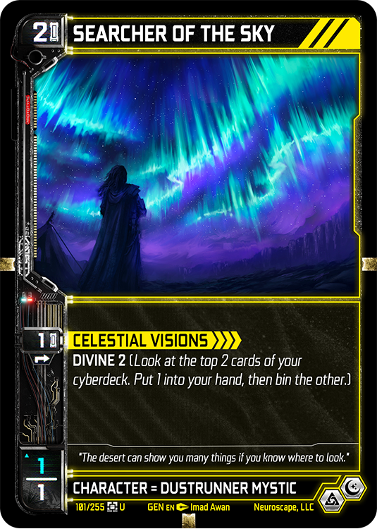 Neuroscape TCG - Searcher Of The Sky GEN-101 - The Feisty Goblin Gamehouse -