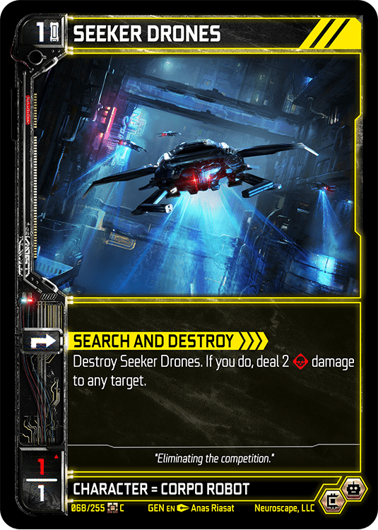 Neuroscape TCG - Seeker Drones GEN-068 - The Feisty Goblin Gamehouse -
