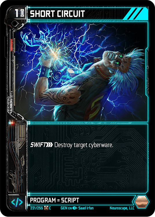 Neuroscape TCG - Short Circuit GEN-221 - The Feisty Goblin Gamehouse -