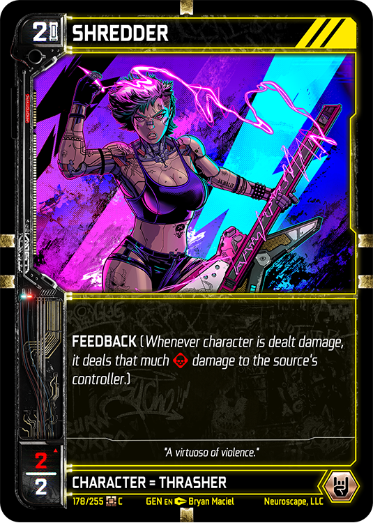 Neuroscape TCG - Shredder GEN-178 - The Feisty Goblin Gamehouse -