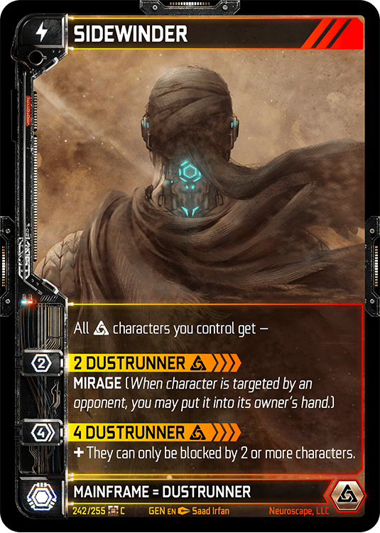 Neuroscape TCG - Sidewinder GEN-242 - The Feisty Goblin Gamehouse -