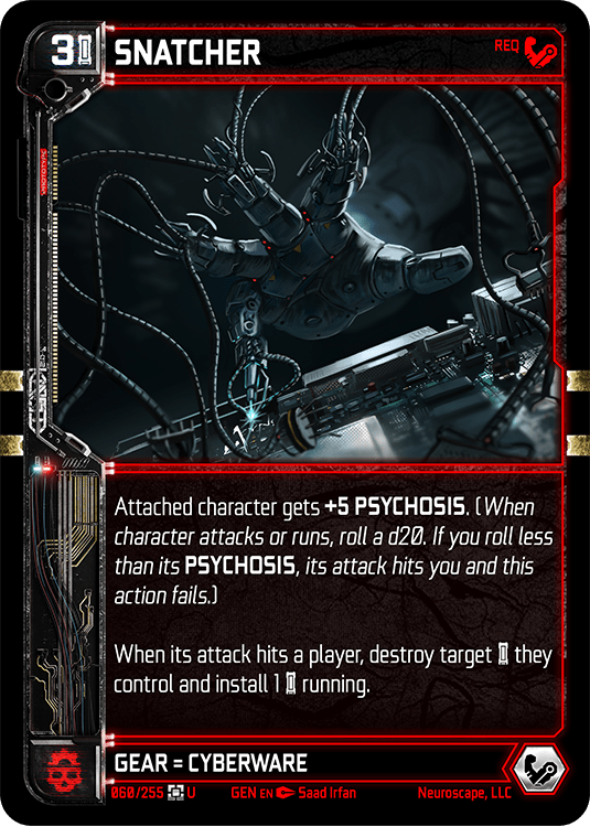 Neuroscape TCG - Snatcher GEN-060 - The Feisty Goblin Gamehouse -