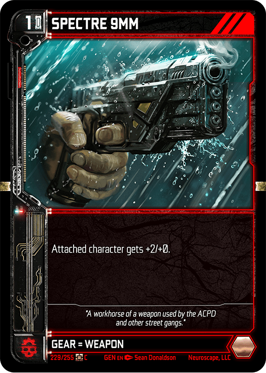 Neuroscape TCG - Spectre 9mm GEN-229 - The Feisty Goblin Gamehouse -