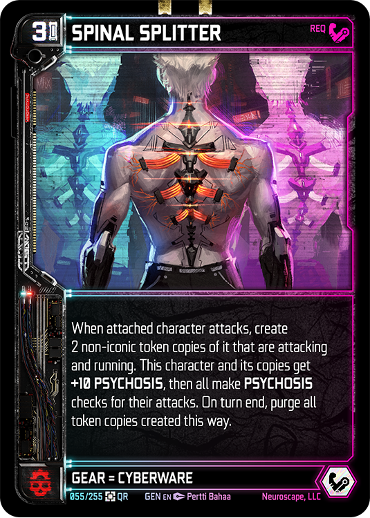 Neuroscape TCG - Spinal Splitter GEN-055 - The Feisty Goblin Gamehouse -
