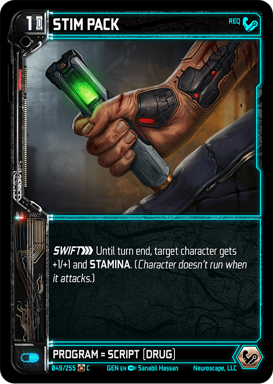 Neuroscape TCG - Stim Pack GEN-049 - The Feisty Goblin Gamehouse -