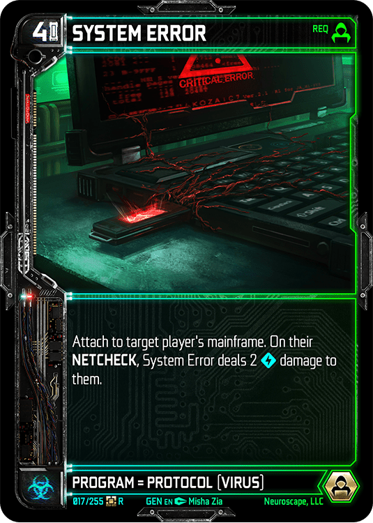 Neuroscape TCG - System Error GEN-017 - The Feisty Goblin Gamehouse -