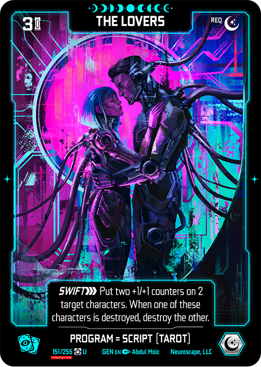 Neuroscape TCG - The Lovers GEN-151 - The Feisty Goblin Gamehouse -