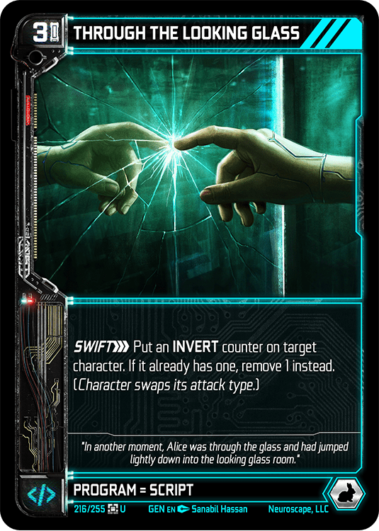 Neuroscape TCG - Through The Looking Glass GEN-216 - The Feisty Goblin Gamehouse -