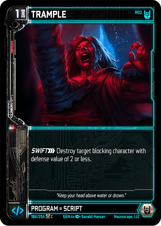 Neuroscape TCG - Trample GEN-188 - The Feisty Goblin Gamehouse -