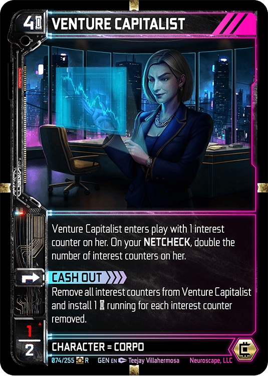 Neuroscape TCG - Venture Capitalist GEN-074 - The Feisty Goblin Gamehouse -