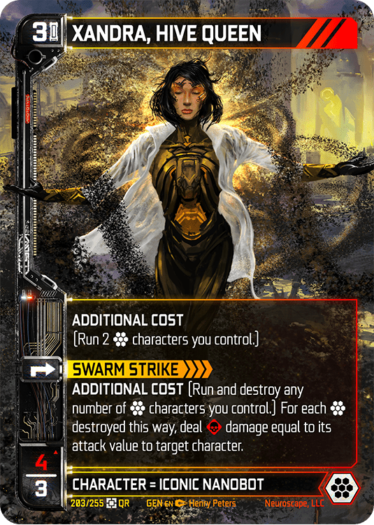 Neuroscape TCG - Xandra, Hive Queen GEN-203 - The Feisty Goblin Gamehouse -