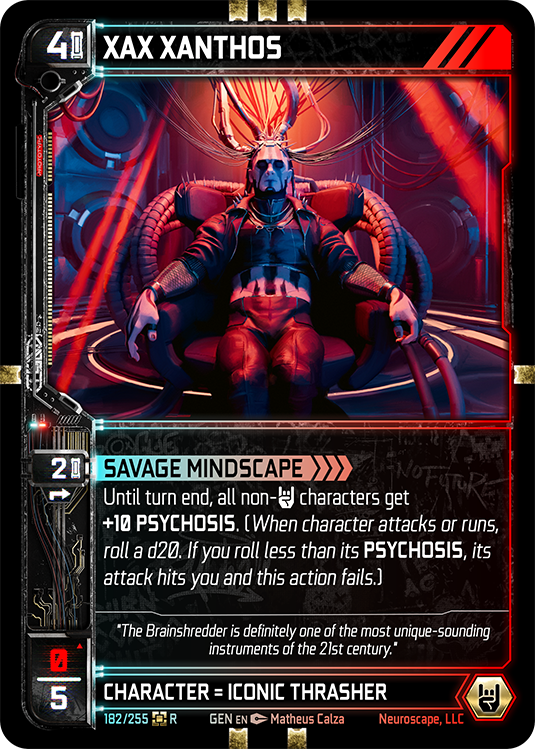 Neuroscape TCG - Xax Xanthos GEN-182 - The Feisty Goblin Gamehouse -